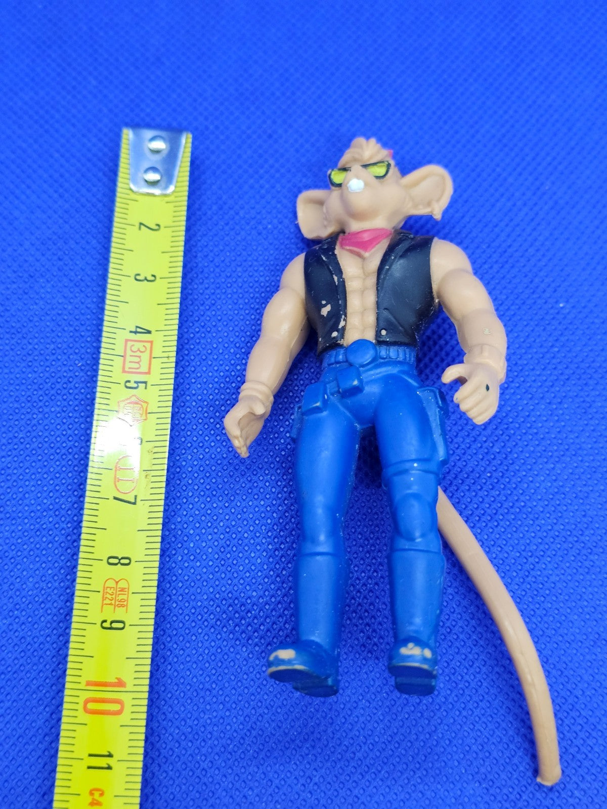 Throttle, Biker Mice from Mars, Galoob, 1994, Figurine 9,5 cm, Vintage4
