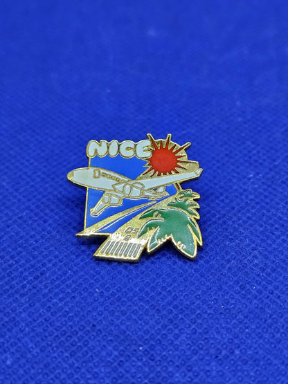 Pins Nice Côte d Azur Avion Aéroport Tourisme Pin's Top Années 19900