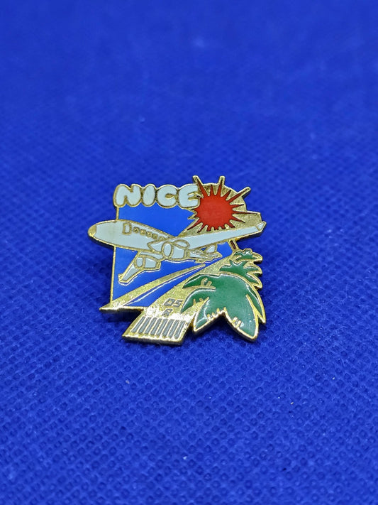 Pins Nice Côte d Azur Avion Aéroport Tourisme Pin's Top Années 19900