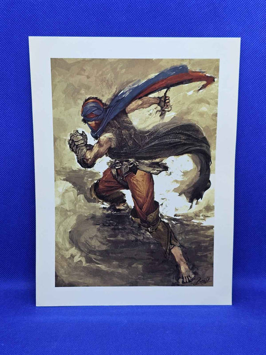 Lithographie Prince of Persia 2008 Artwork Officiel Ubisoft 19x25 cm