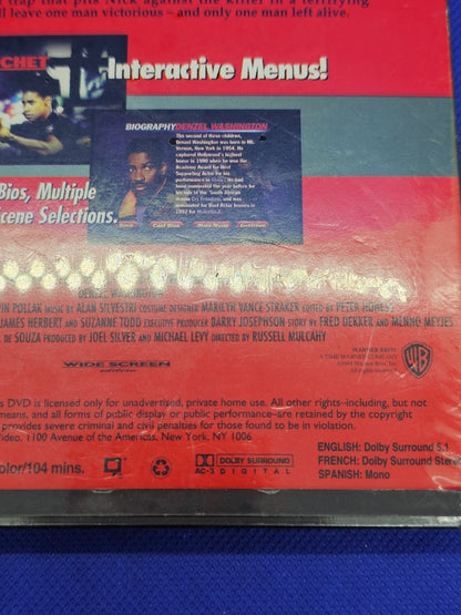 Ricochet DVD Zone 1 US Neuf Sous Blister Denzel Washington John Lithgow Ice-T HB4