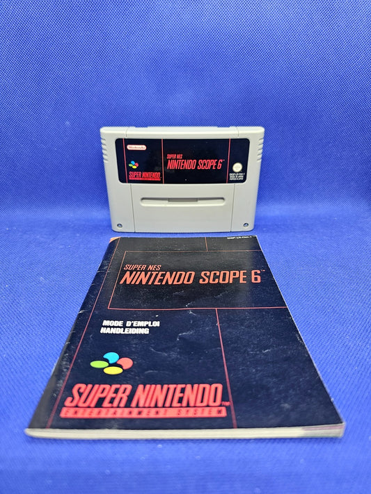 Nintendo Scope 6 Super Nintendo SNES PAL FAH Cartouche + Notice0