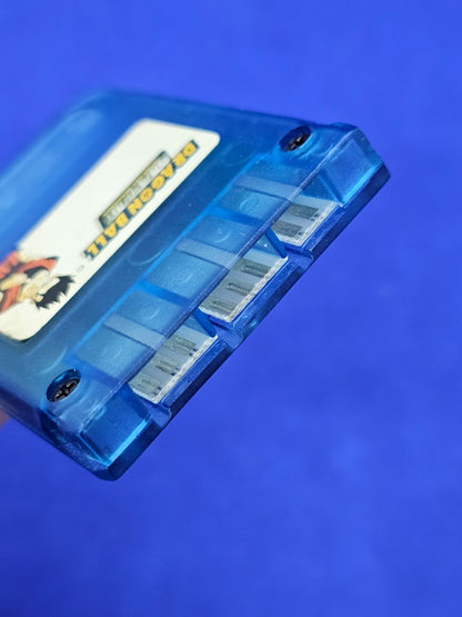Carte Mémoire PS1 Dragon Ball Z Officieuse Bleue Transparente 1MB2