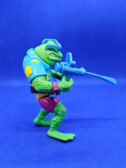 TMNT Genghis Frog Playmates 1989 Figurine Vintage Tortues Ninja Quasi Complète L3