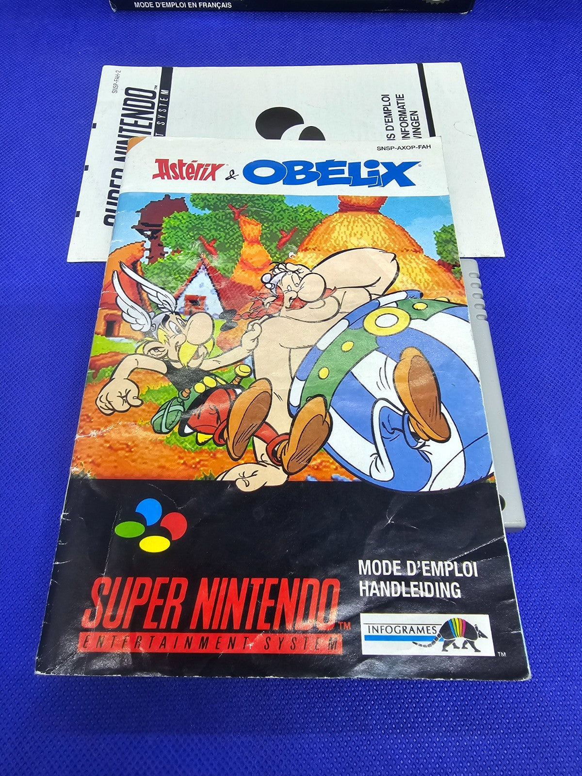 Astérix & Obélix Super Nintendo SNES PAL FAH Infogrames 1995 Boîte Notice2