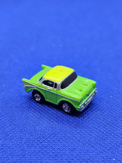 Micro Machines Chevrolet Bel Air 1957 Galoob 1986 Vert Jaune Vintage0
