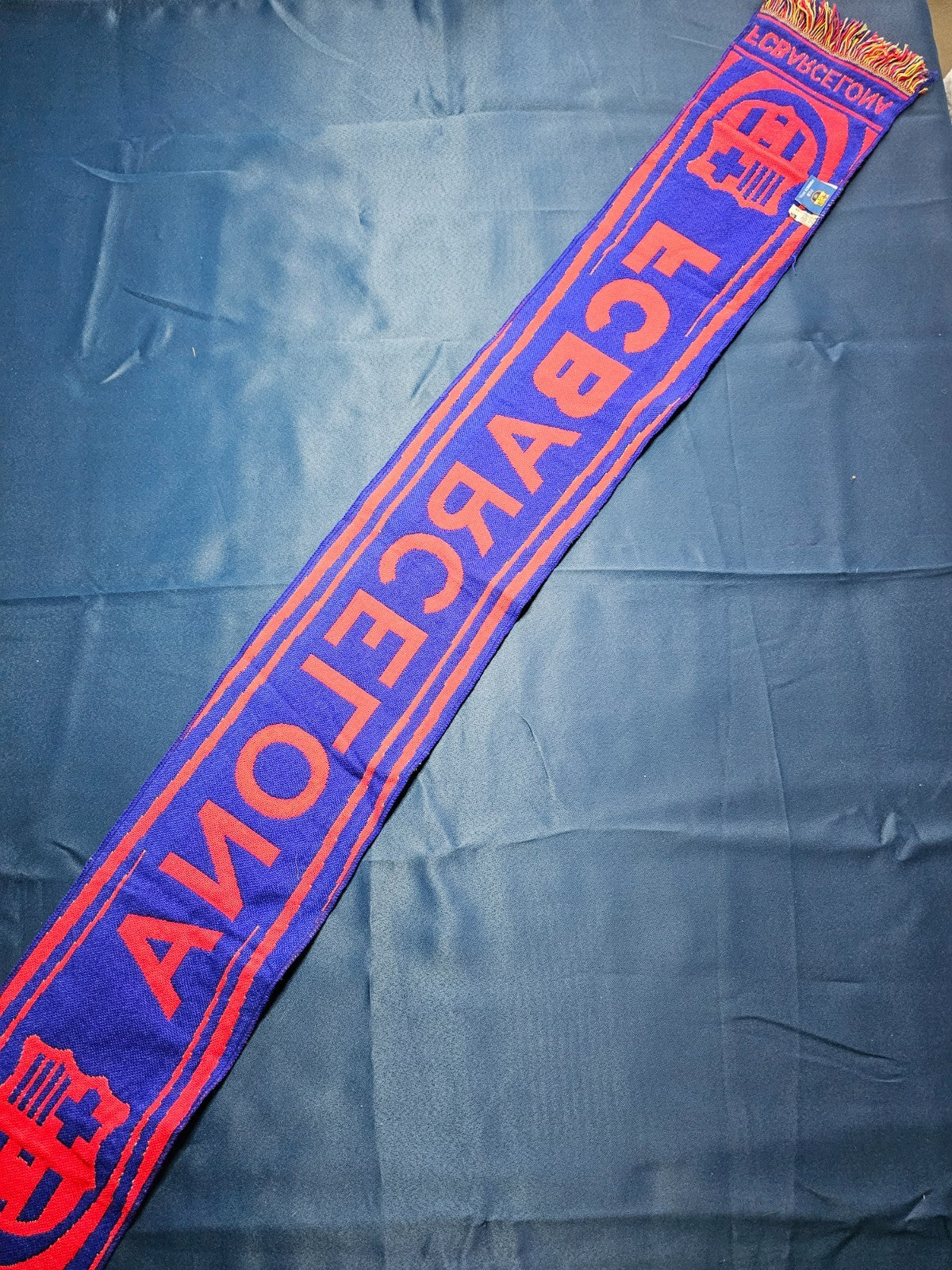 Écharpe FC Barcelona Barça Supporter Football Vintage Rouge Bleu Liga1