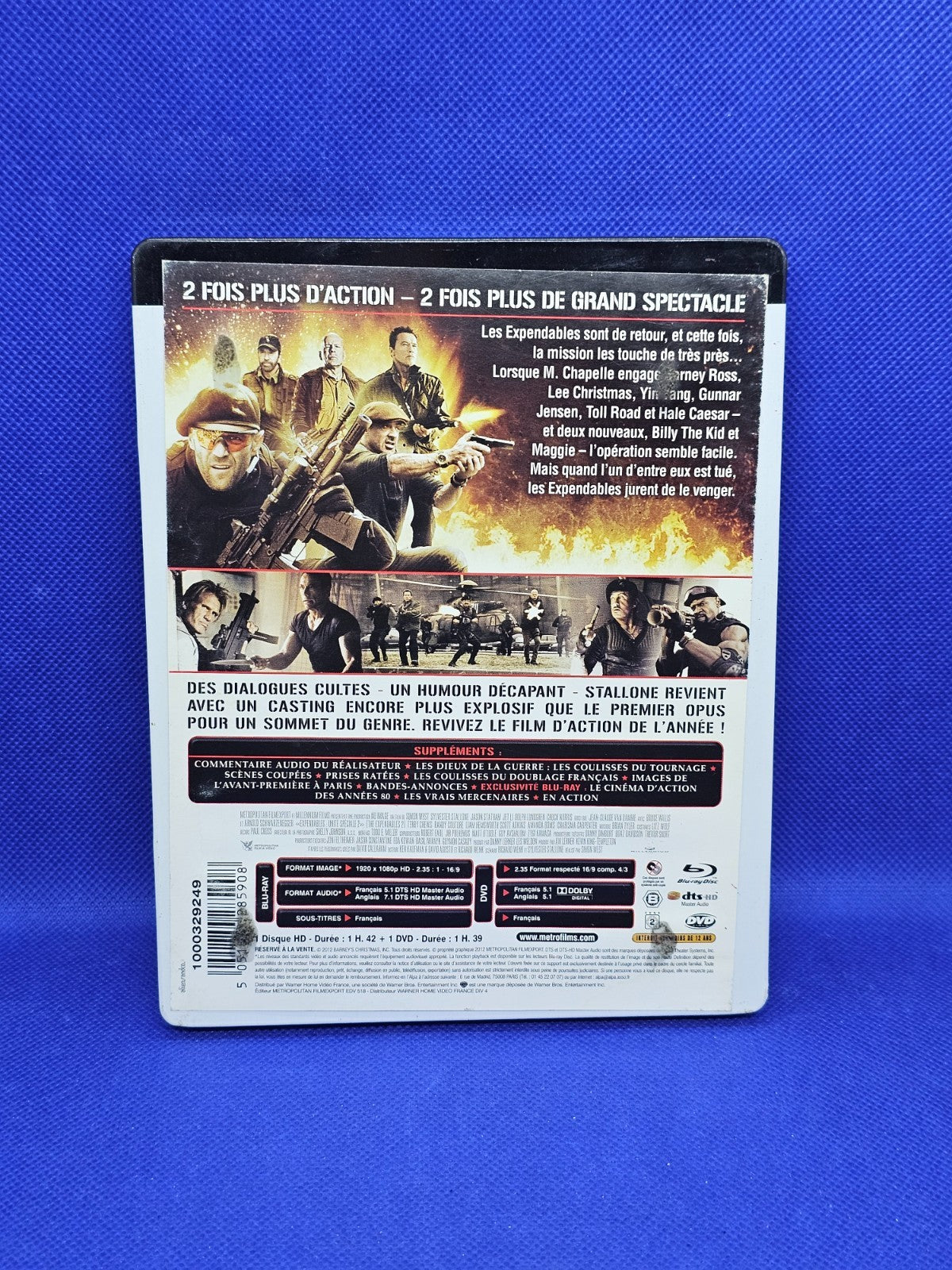 Expendables 2 Unité Spéciale Blu ray DVD Combo Metropolitan Édition Française1