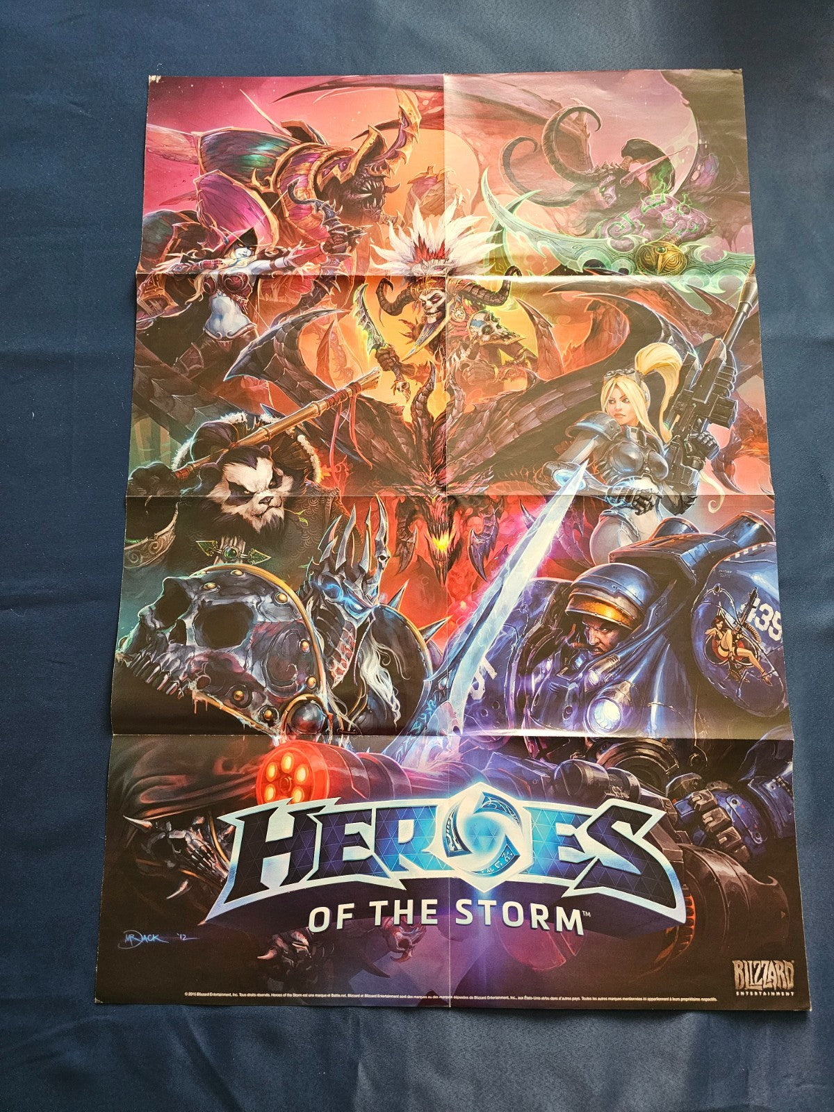 Poster Recto Verso The Division Heroes of the Storm Ubisoft Blizzard 2015 60x900
