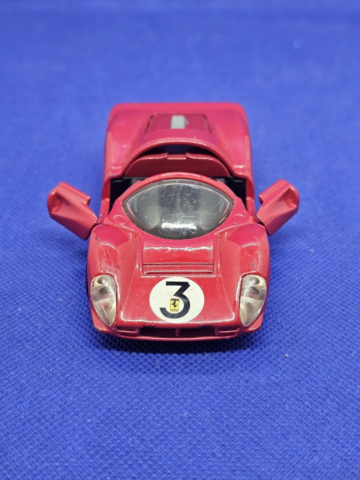 Ferrari 330 P4 1967 Numéro 3 138 Friction Portes Ouvrantes Miniature Vintage1