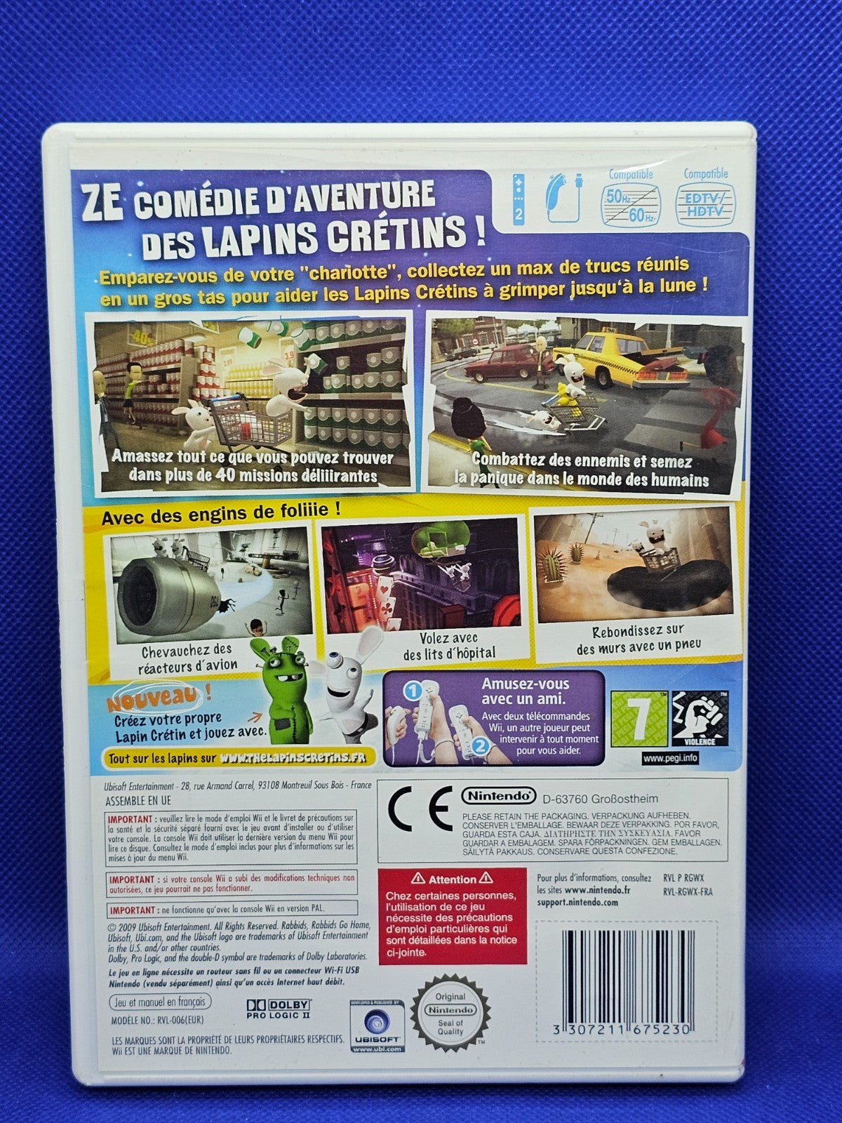 The Lapins Crétins La Grosse Aventure Nintendo Wii PAL Ubisoft 20091