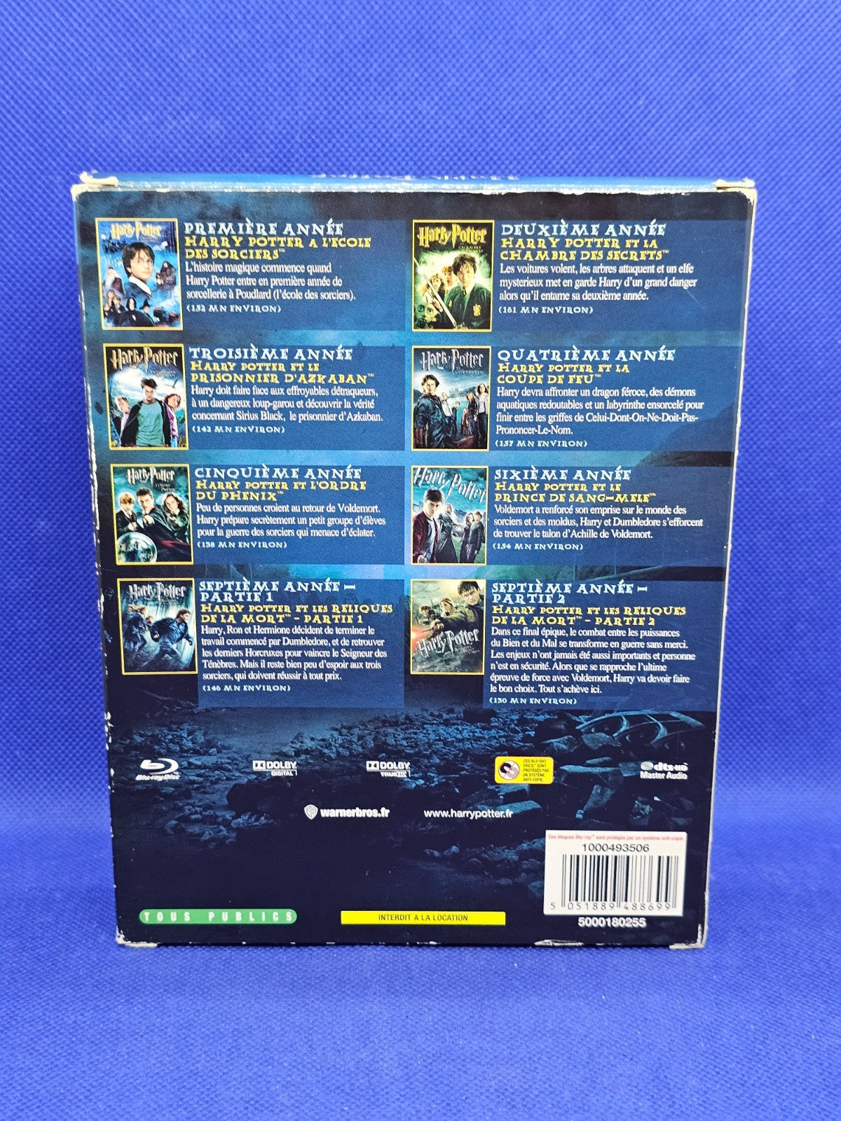 Harry Potter L Intégrale Coffret Blu ray 8 Films Warner Bros2