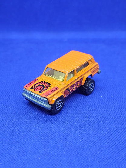 Jeep Cherokee 4x4 Big Chief Majorette N°236 France 164 Orange 7 cm0