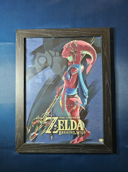 Poster Encadré The Legend of Zelda Breath of the Wild Mipha Nintendo 2017 34x440