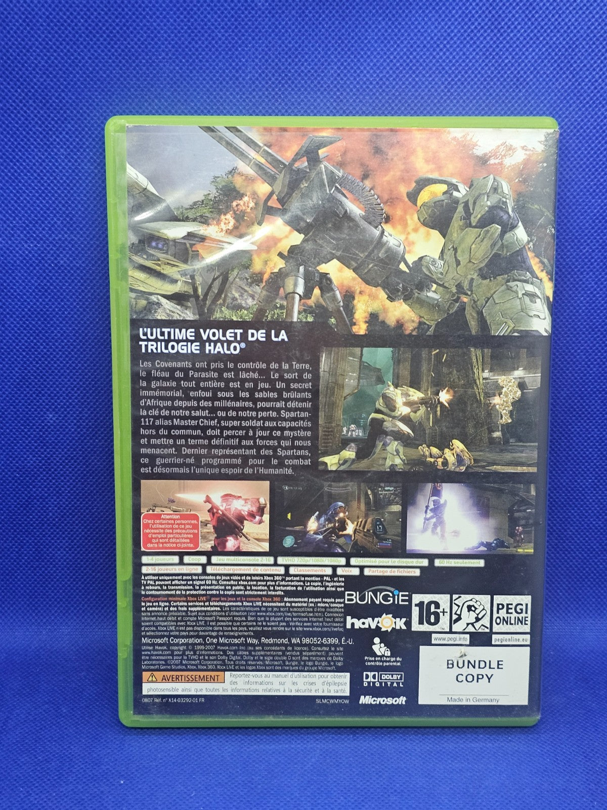 Halo 3 Bundle Copy Xbox 360 PAL FR Bungie Microsoft 20071