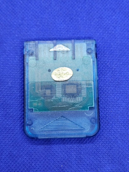 Carte Mémoire PS1 Dragon Ball Z Officieuse Bleue Transparente 1MB0