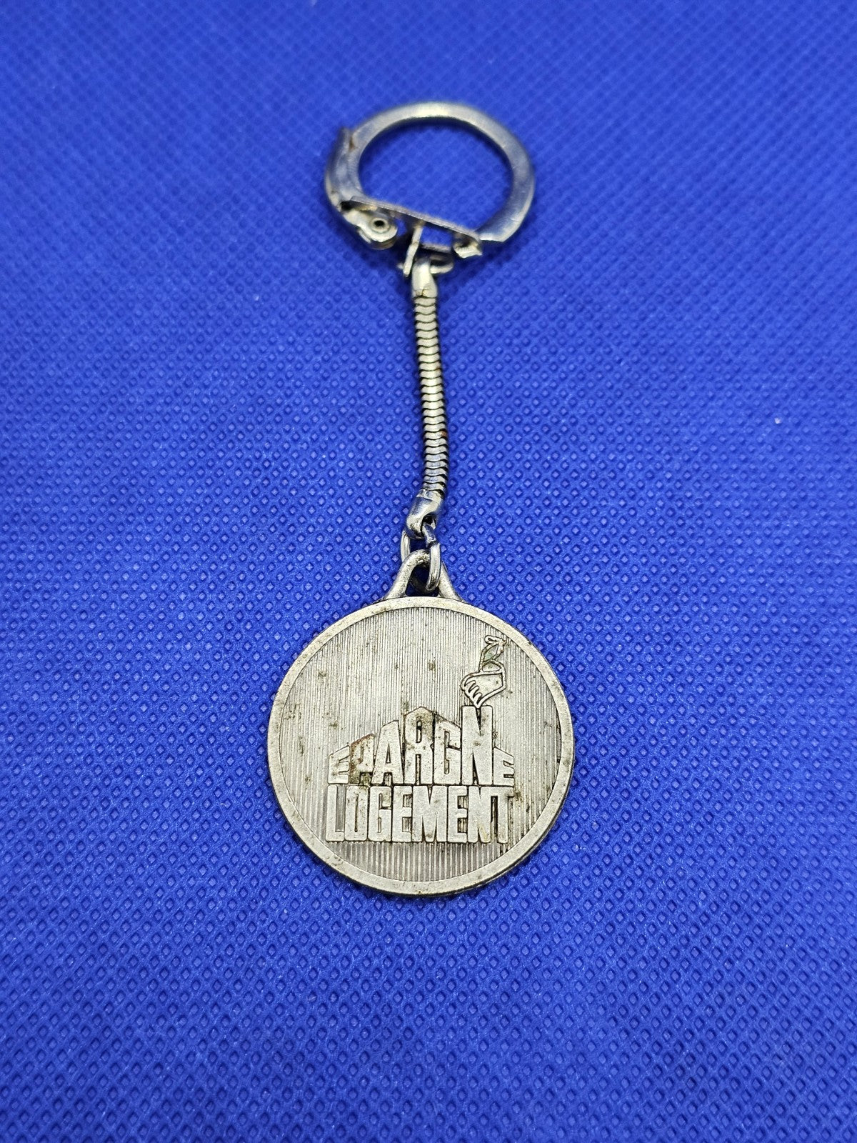 Porte-clés Banque Populaire Haut-Rhin Épargne Logement Vintage Métal0