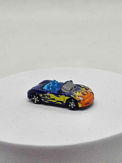Porsche cabriolet flamme bleue, Hot Wheels Planet Micro, Sports Cars Series 2, M
