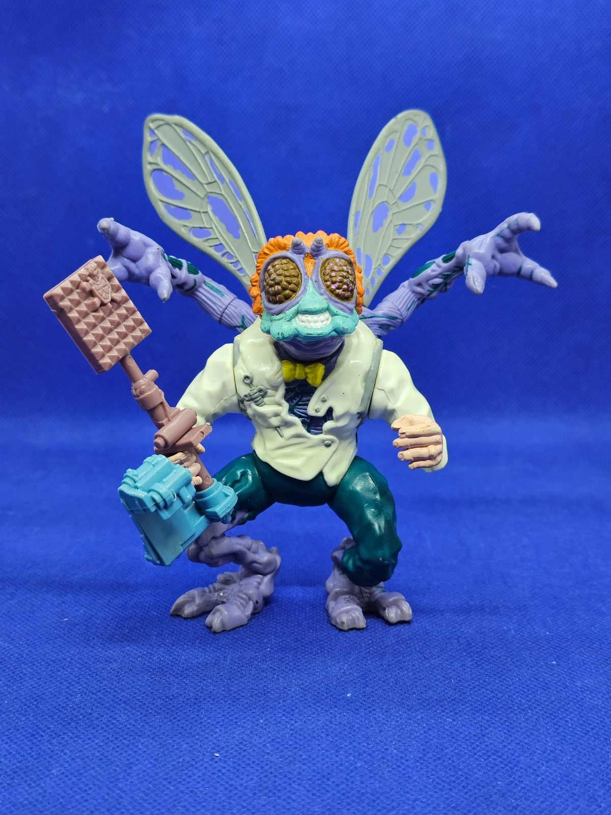 Baxter Stockman Tortues Ninja TMNT Playmates 1989 Complet Variante Arme Marron0