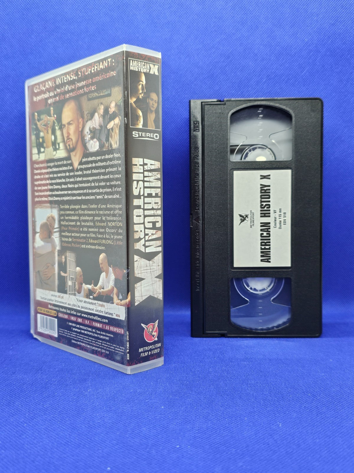 VHS American History X, Drame Crime, Metropolitan Film & Video1