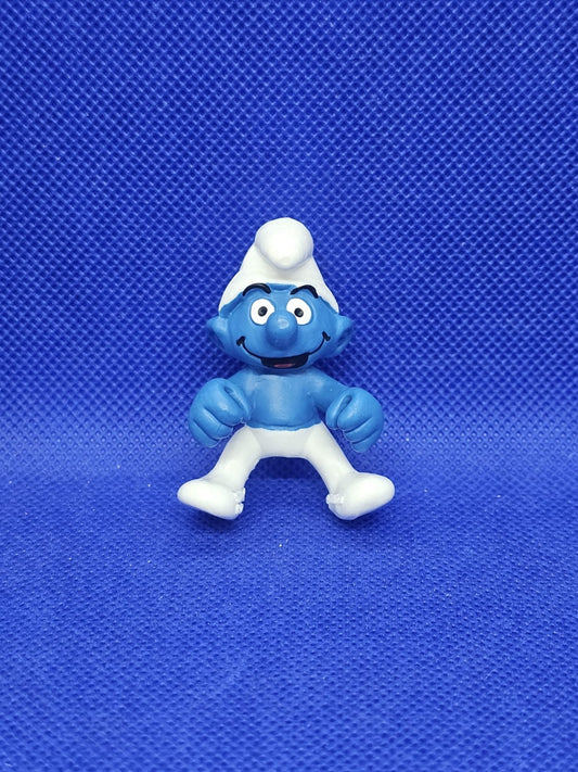 Schtroumpf rameur Row Boat Smurf Super Smurf Peyo Schleich 1999 réf 402190