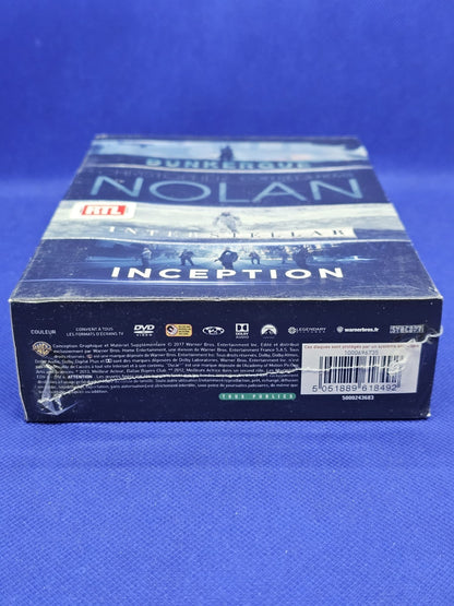 Christopher Nolan Coffret 3 DVD Dunkerque Interstellar Inception Warner Bros 2011