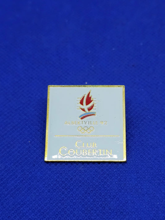 Pin's Albertville 92 Club Coubertin Jeux Olympiques COJO 19910