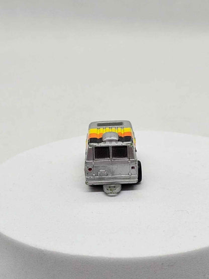 Micro Machines Chevrolet Van, 70s Silver Orange Black Yellow, Galoob 1987