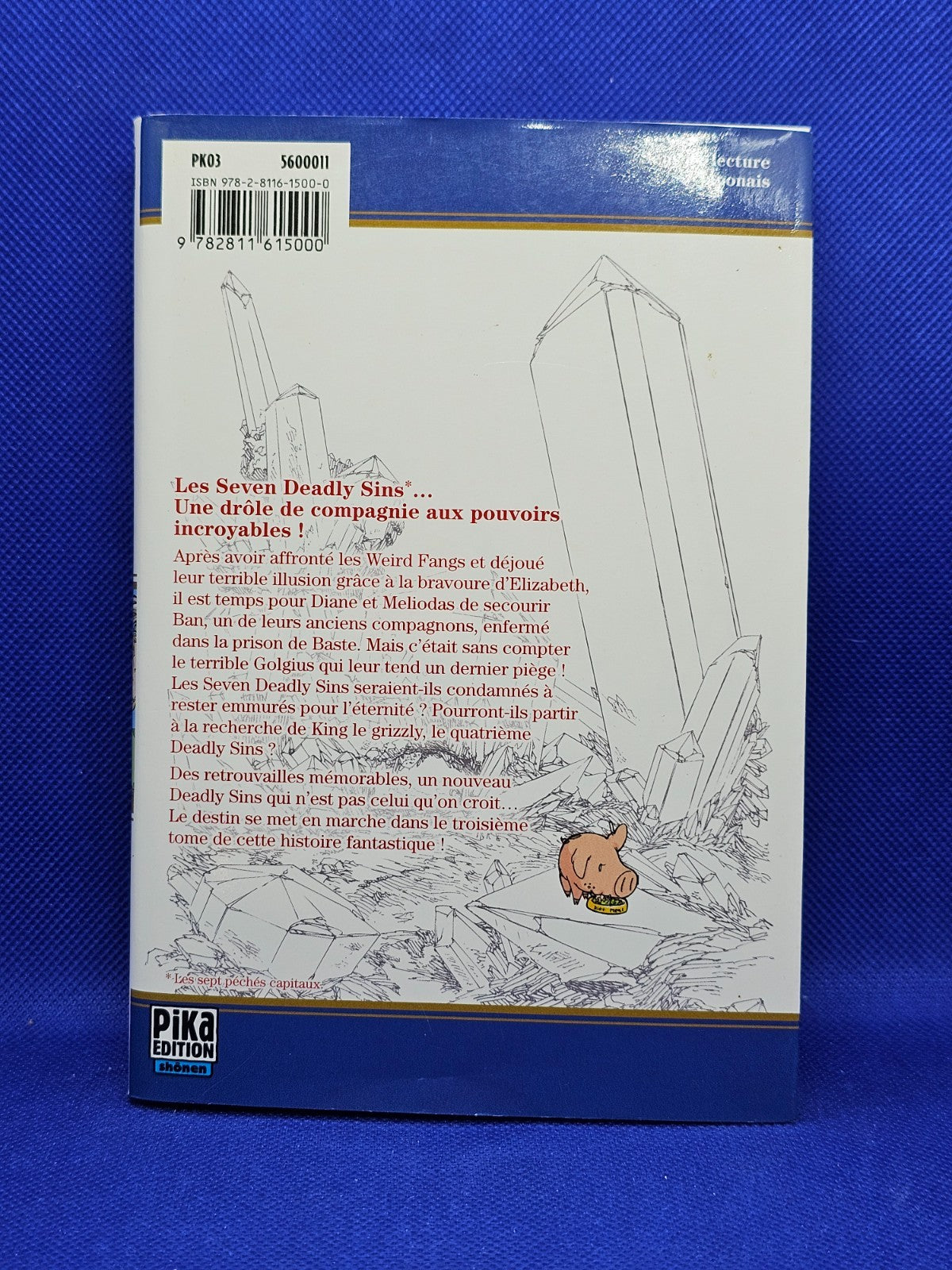 Seven Deadly Sins Tome 3 Manga Pika Nakaba Suzuki VF Shonen 20141