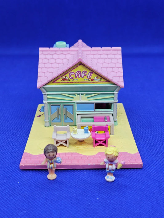 Polly Pocket Beach Café Bluebird 1993 Mini Playset Complet Figurines0