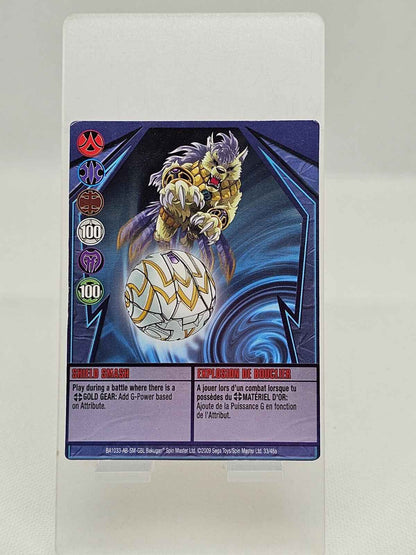 Carte Bakugan Shield Smash Ability, Spin Master, 2009, Explosion de Bouclier Gol