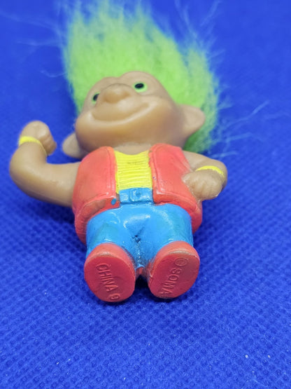 Troll Sport 1 Les Trolls Soma 1992 Cheveux Verts Figurine PVC3