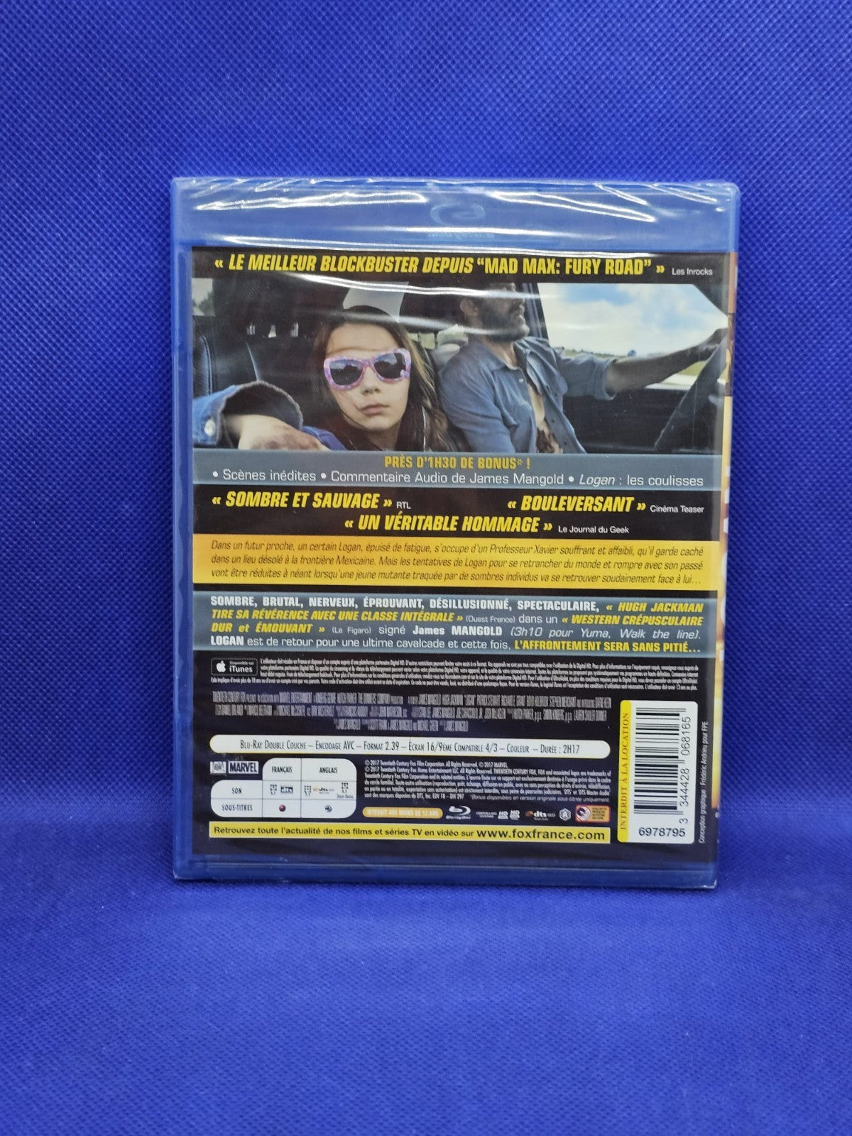 Logan Blu-ray Hugh Jackman Marvel Fox 2017 neuf sous blister2