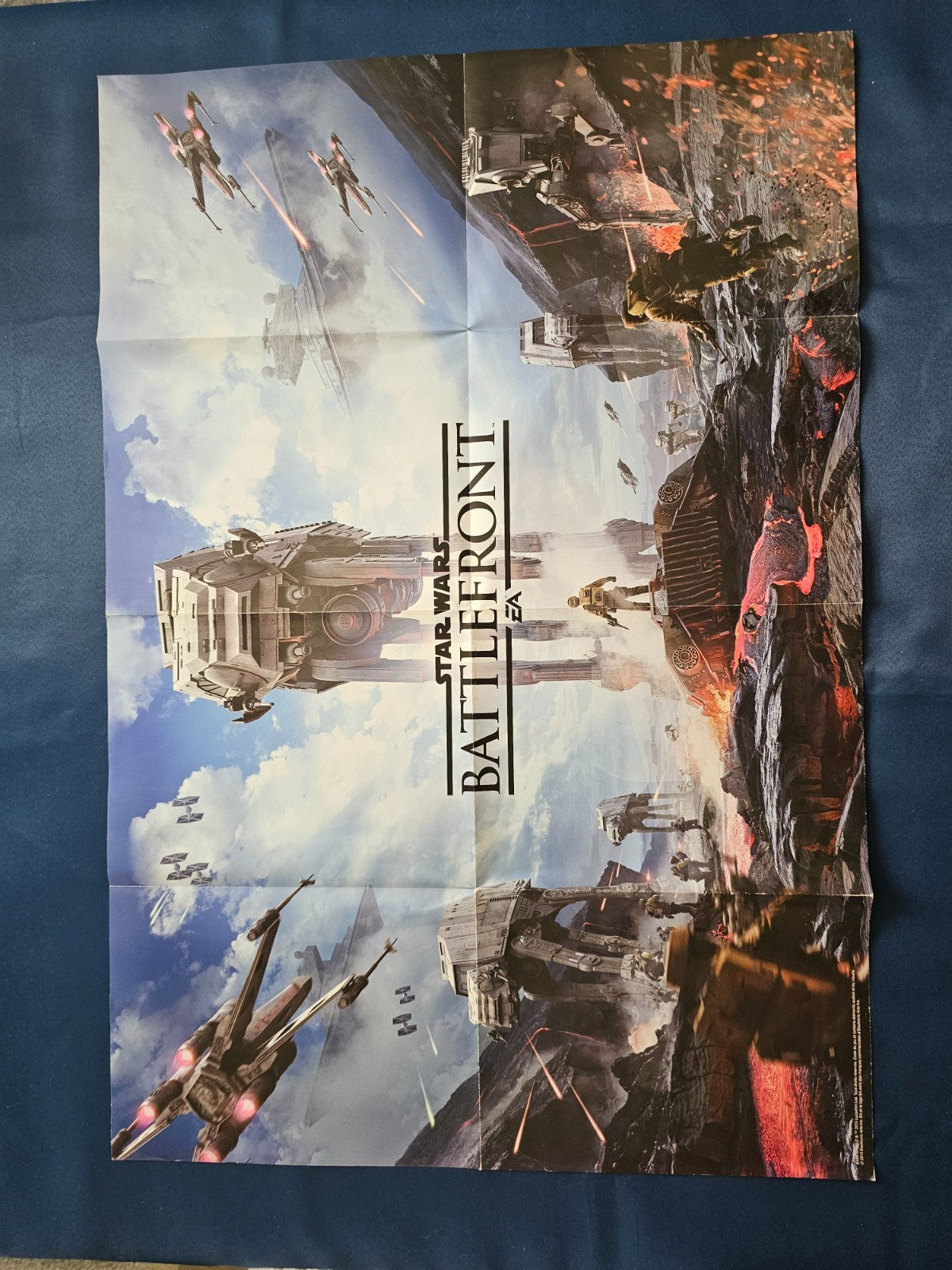 Poster Recto Verso The Witcher 3 Wild Hunt Star Wars Battlefront CD Projekt EA 62