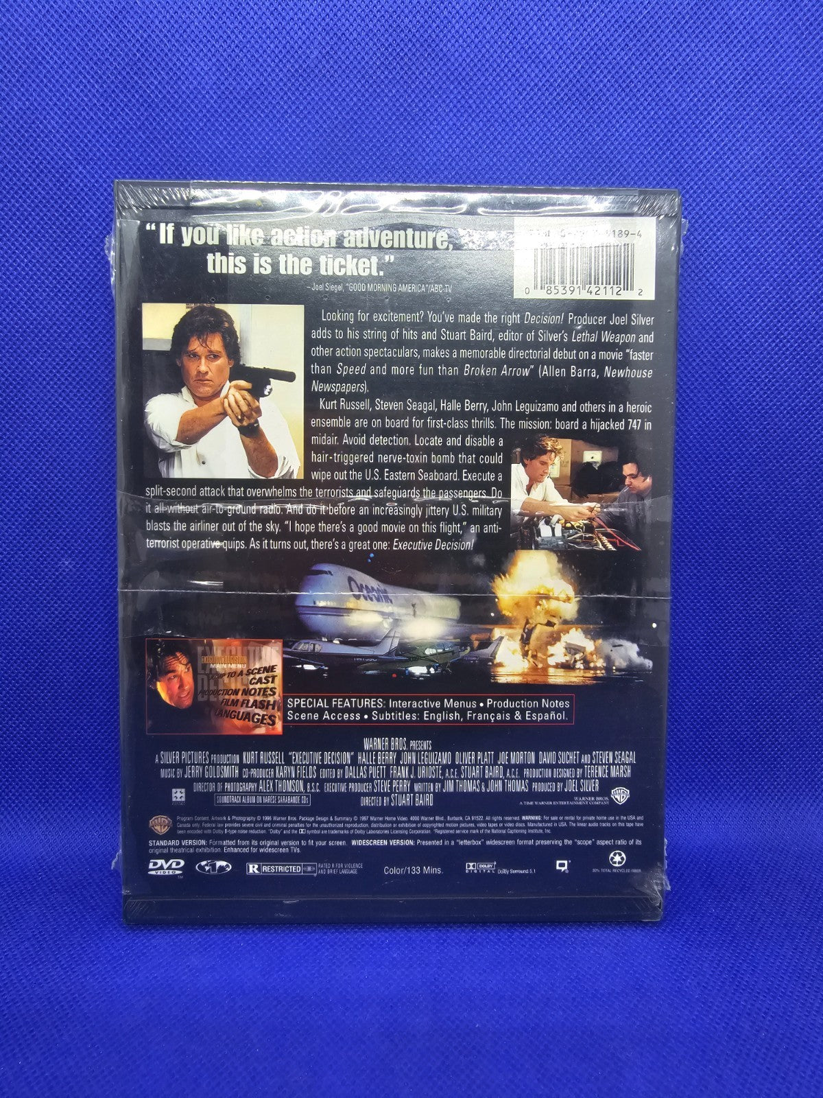 Executive Decision DVD Zone 1 US Kurt Russell Steven Seagal 1997 Widescreen1