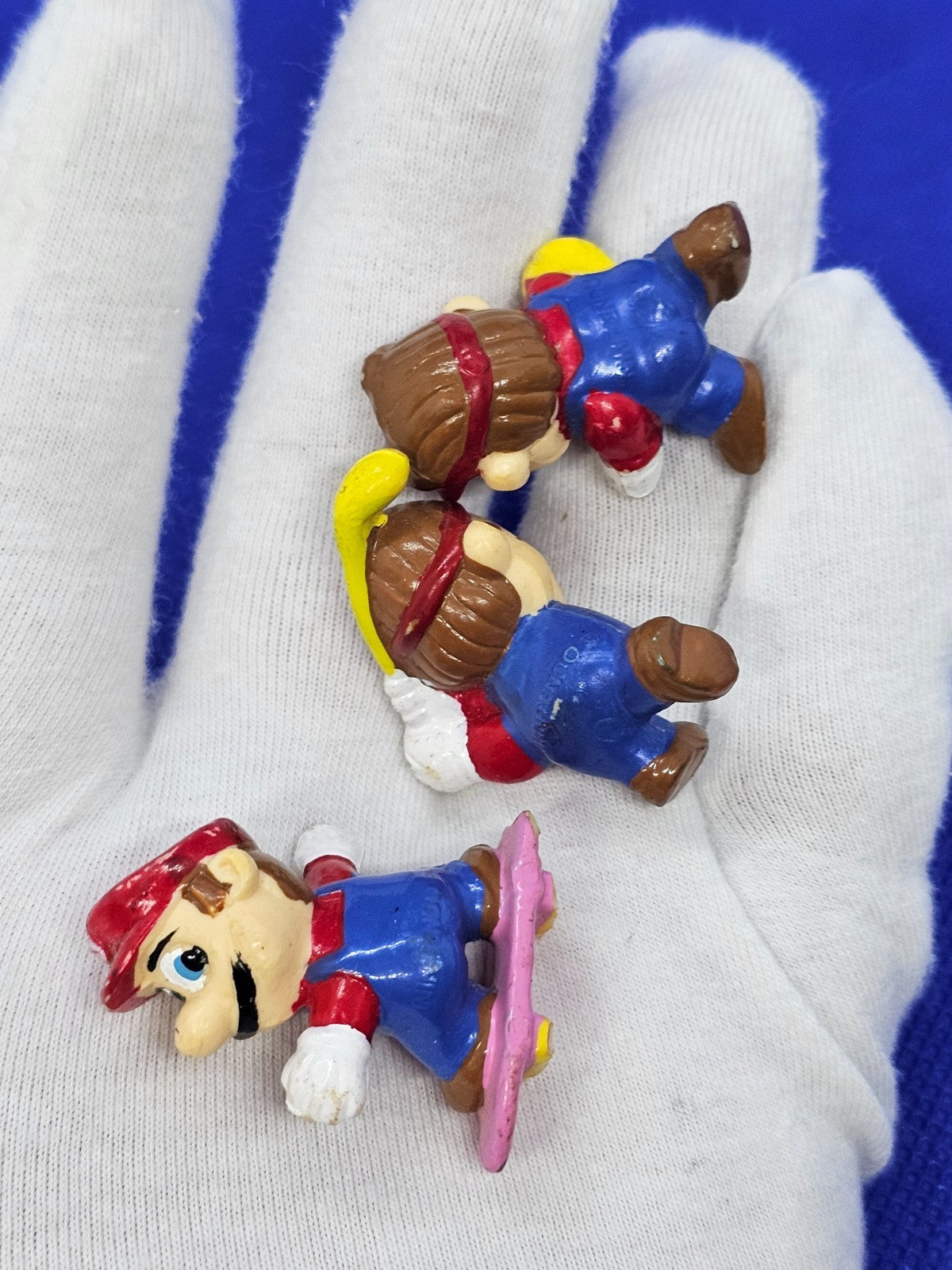Lot 3 Figurines Mario Sport, Kinder Surprise, Nintendo, 2000, 4,5 cm4