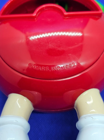 M&M’s Red Distributeur Bonbons Pâques 1992 Mars Vintage Figurine Boîte Sucreries3
