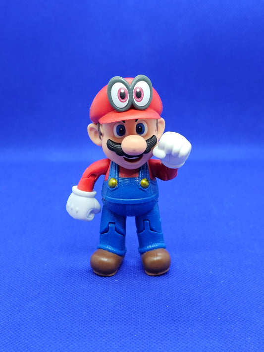 Mario avec Cappy Jakks Pacific Nintendo Super Mario Odyssey 2018 10 cm Loose0