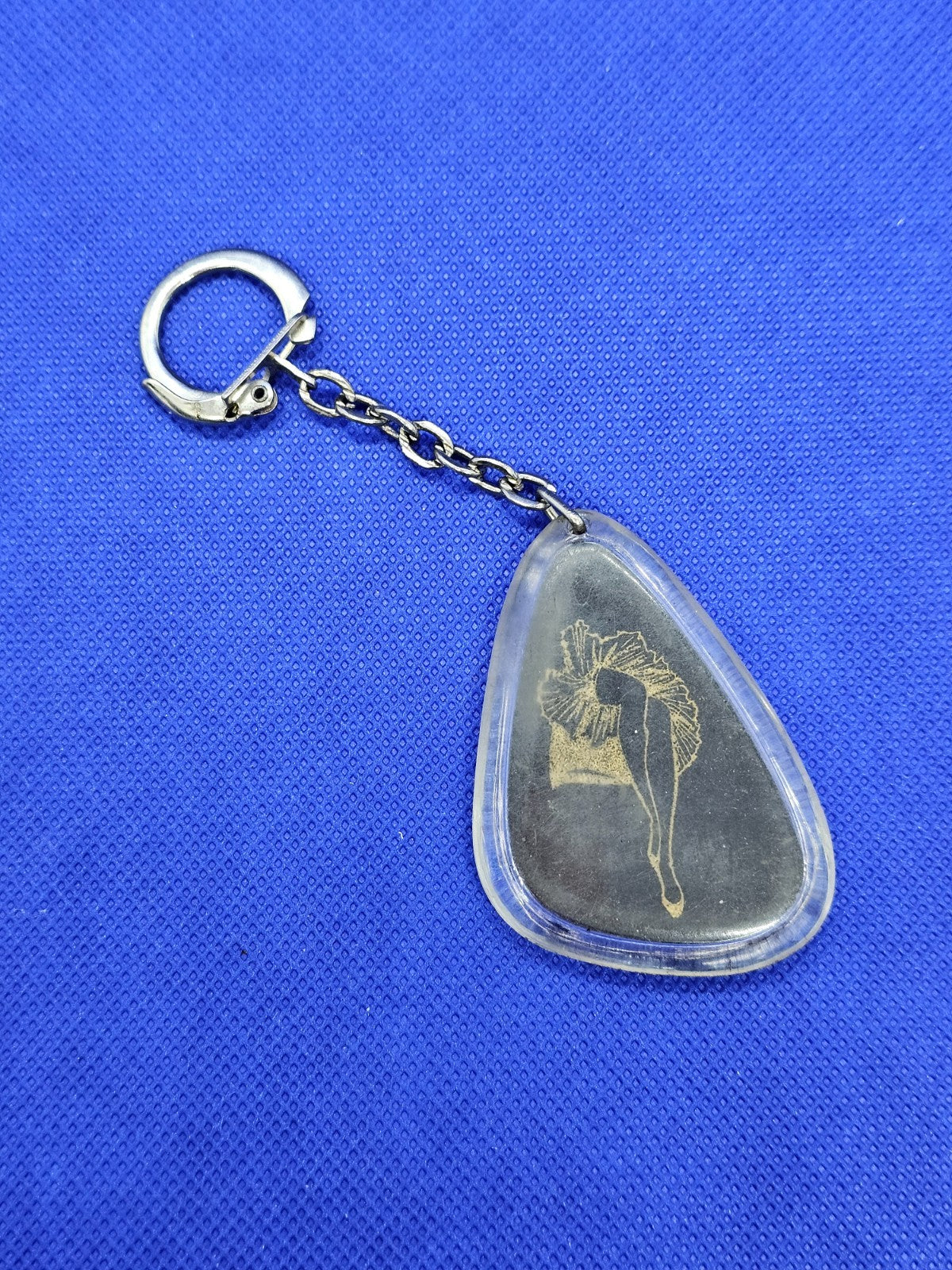 Porte-Clés Vintage Publicitaire Maison Rugraff Obernai 67 – Danseuse, Années 600