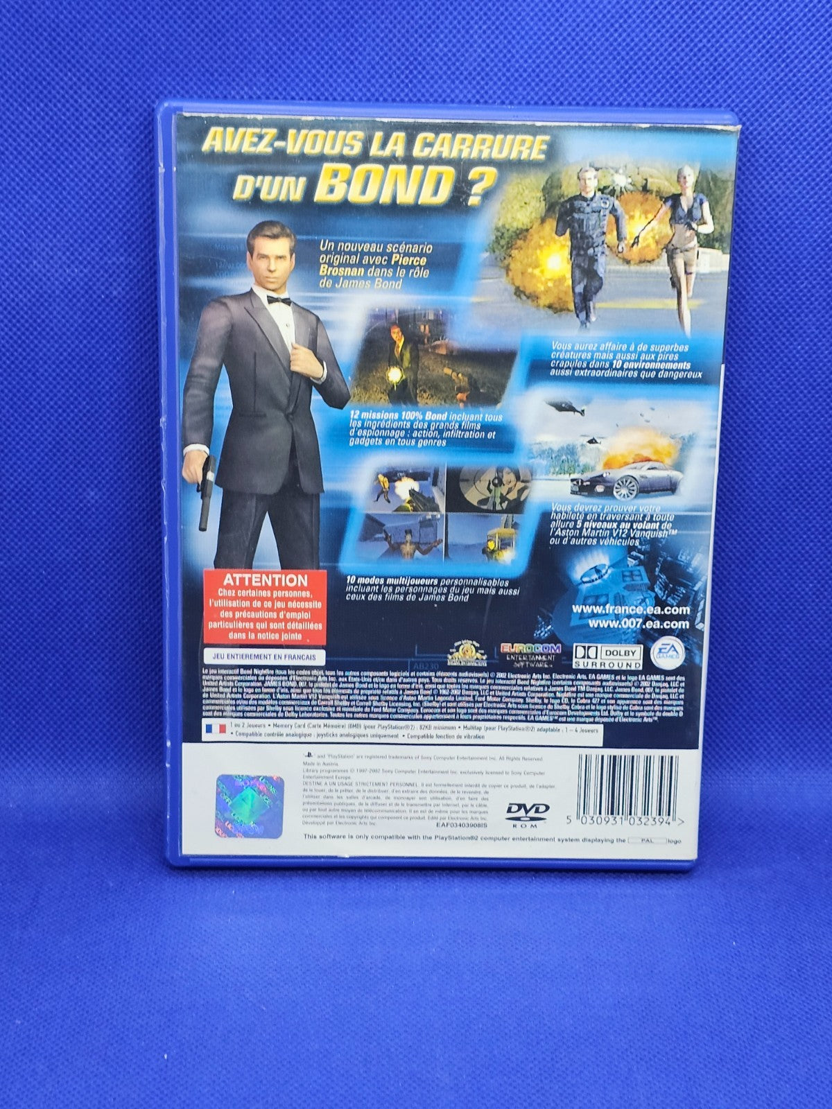 James Bond 007 Nightfire PS2 PlayStation 2 PAL FR Complet Notice EA Games 20021