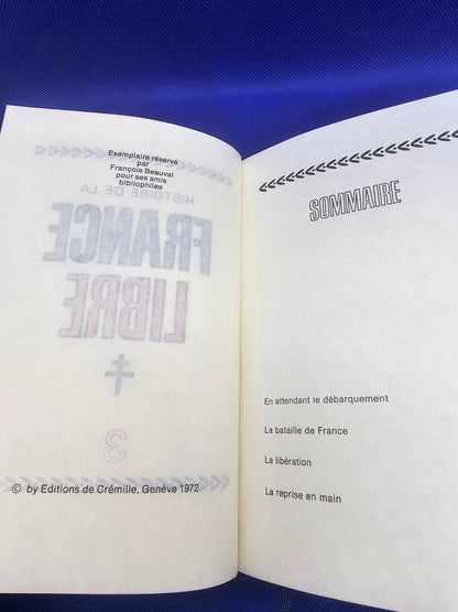 Histoire de la France Libre Tome 3 Livre Vintage Éditions Crémille 1972 Seconde 4
