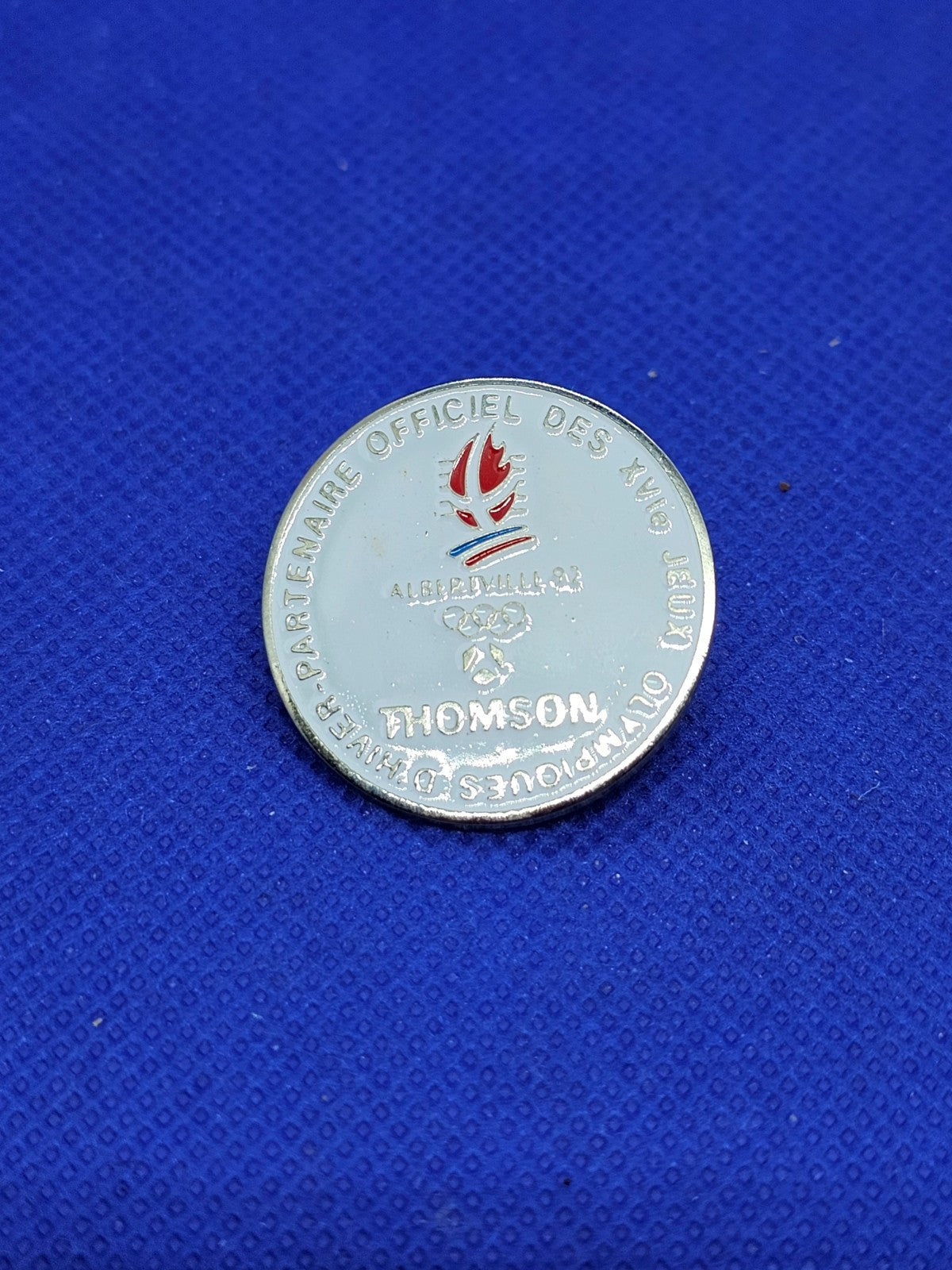 Pin's Thomson Partenaire Officiel JO Albertville 1992 COJO 1991 Vintage0