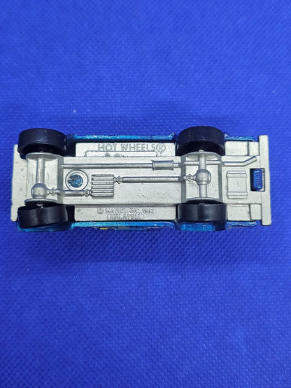 Jeep Scrambler Hot Wheels Jeep 13 Mattel Malaysia 1982 Bleu 7 cm4