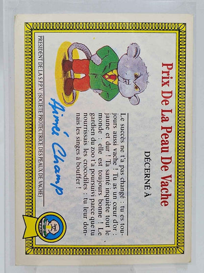 Carte Les Crados n°28 - Titus Sacapuces - 1985 - Topps