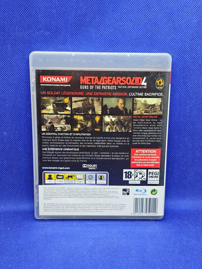 Metal Gear Solid 4 Guns of the Patriots PS3 PAL FR Konami 2008 complet1
