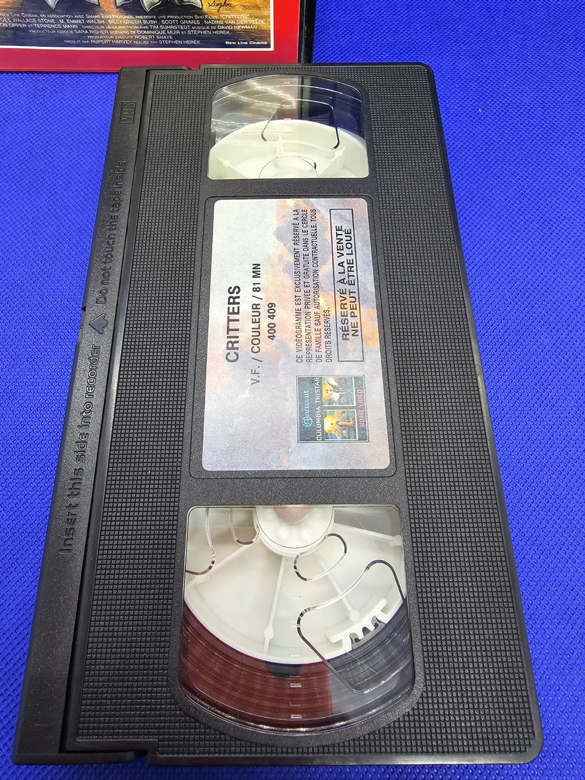 Critters VHS Ticket Cinéma, Film Horreur, Gaumont Columbia, 1986, VF PAL SECAM3