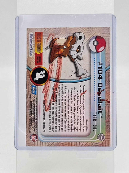 Carte Pokemon Osselait #104 TV Animation