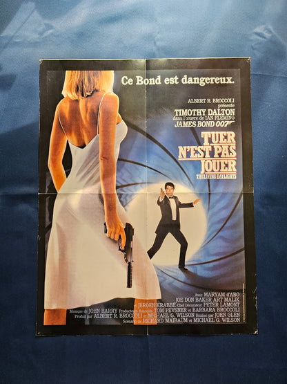 Poster James Bond 007 Permis de tuer Tuer n’est pas jouer Timothy Dalton United 3