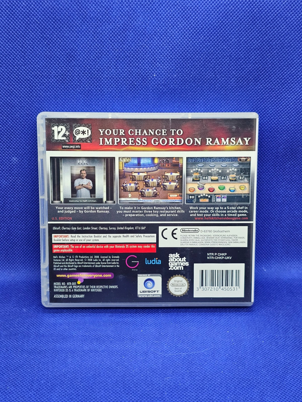 Hell’s Kitchen The Game Anglais, Nintendo DS, Ubisoft, 2008, Complet1