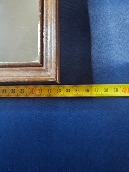 Vintage Vogue Wall Mirror Art Nouveau Lady Wooden Frame 30x40 cm Brocante6